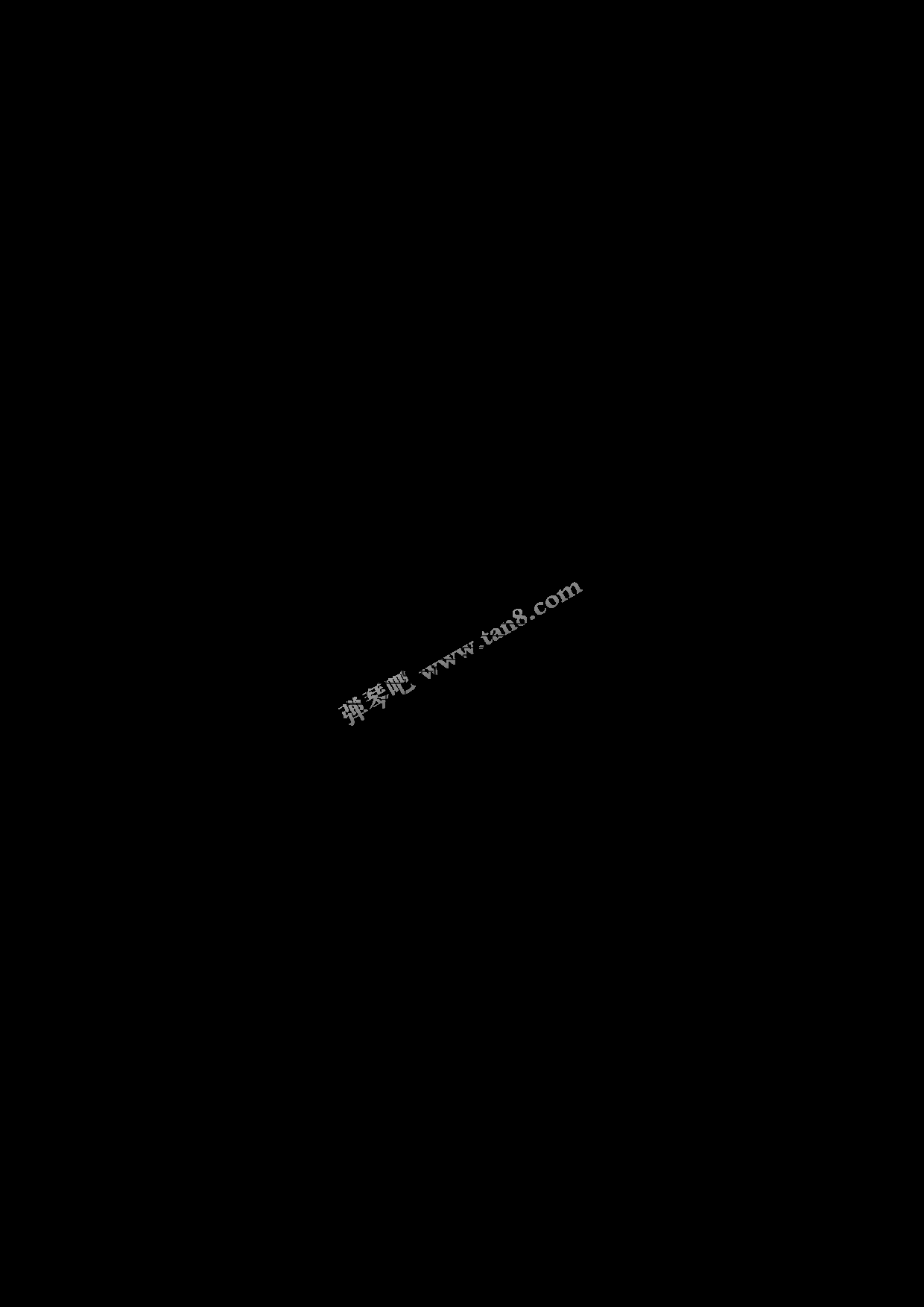 雁栖湖指弹谱 C调六线谱-谢天笑