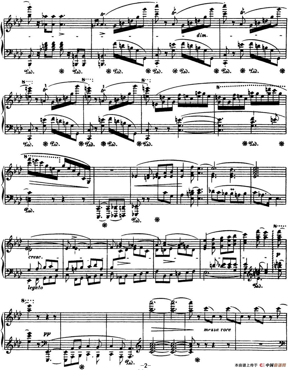 肖邦 叙事曲3 降a大调 chopin ballade no.3 op.47