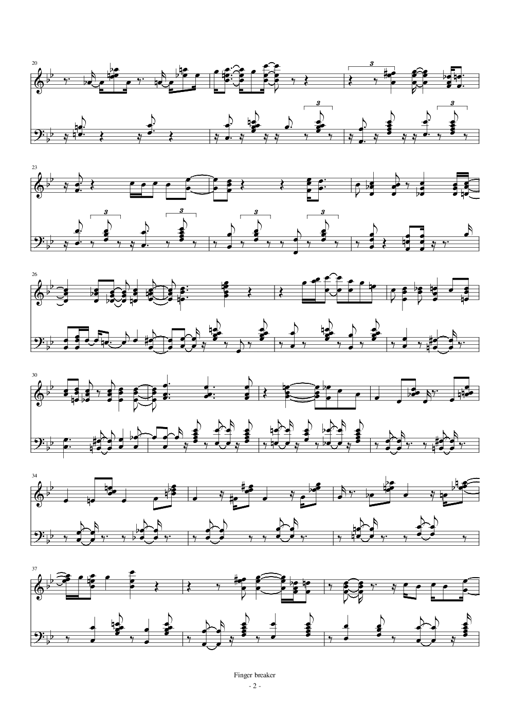 The finger breaker（原版）
