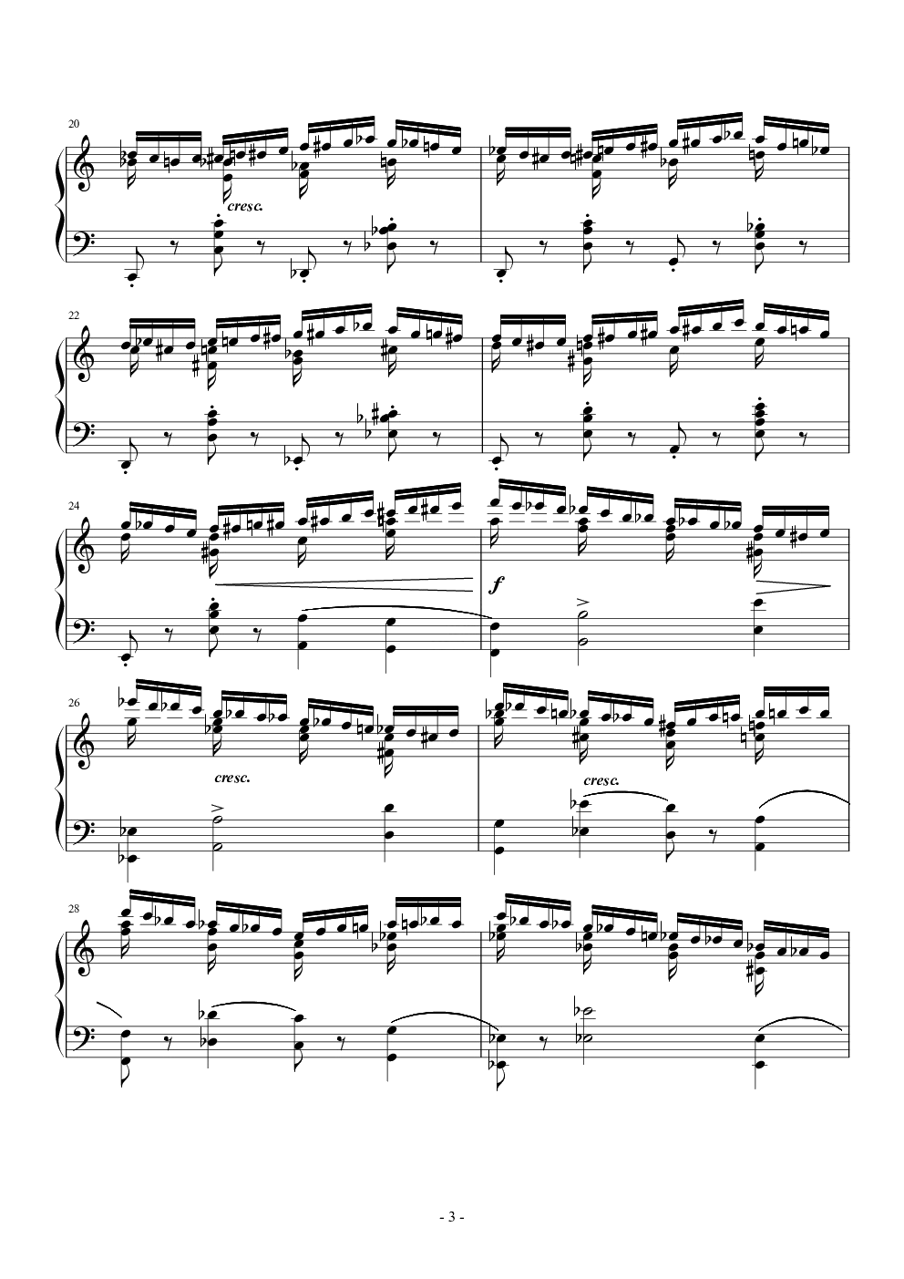 肖邦练习曲-Etude OP.10 No.2
