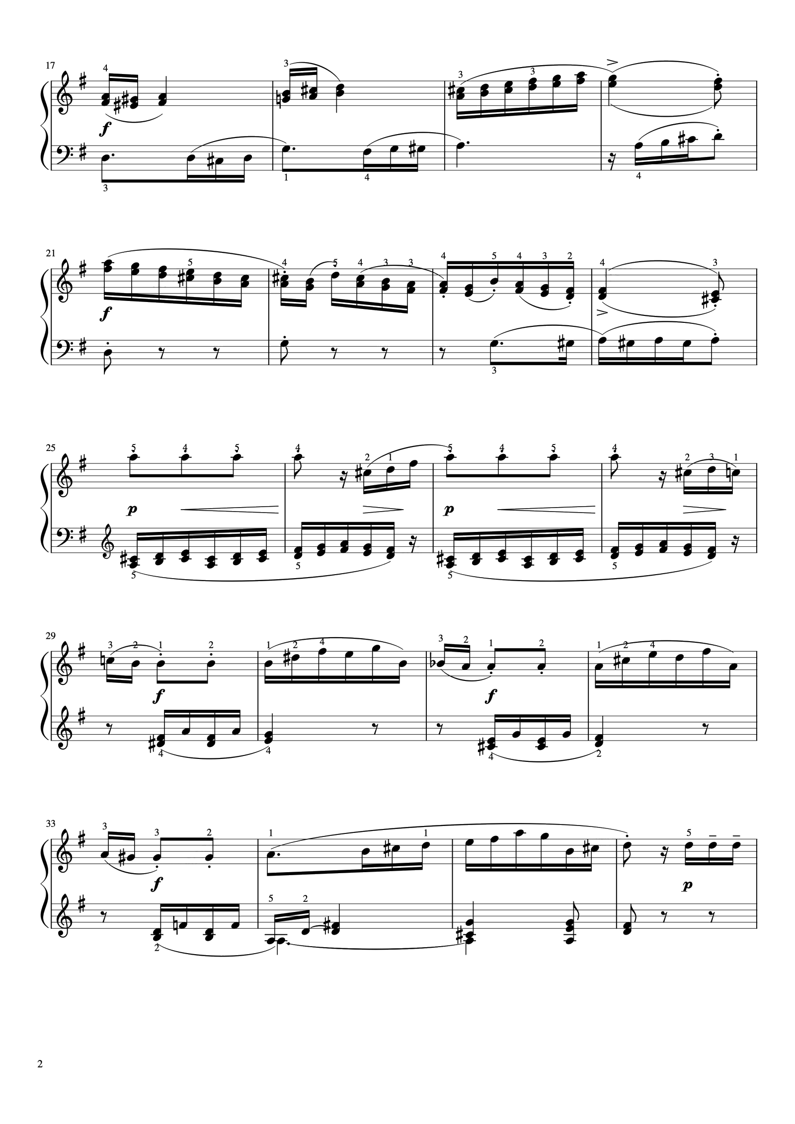 4级 练习曲 Op.37 No.42《音协钢琴考级曲目 1-5级》