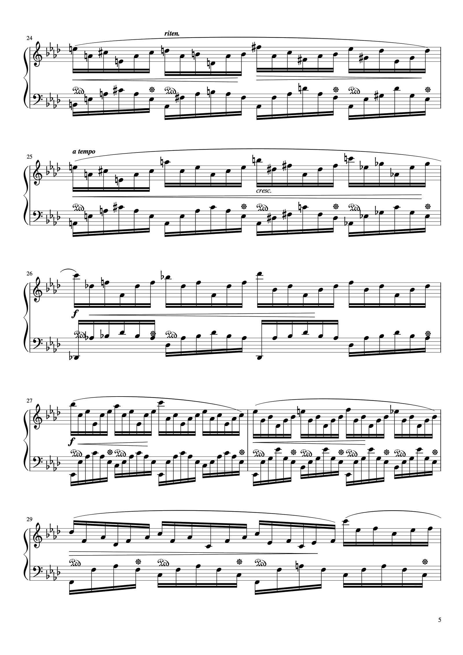 10级 练习曲（Op.25 No.1)《中国院钢琴考级曲目》