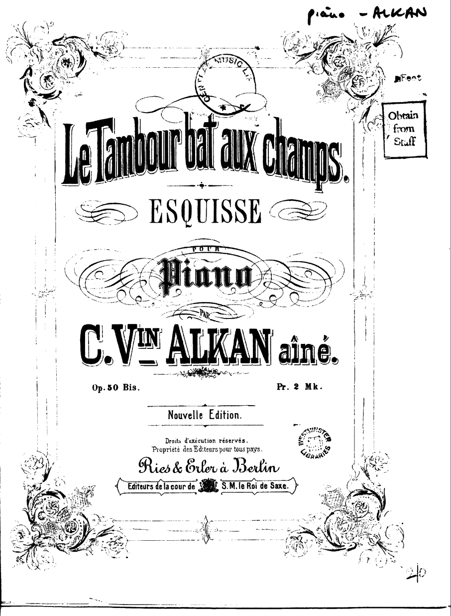 乡村的铃鼓 Le Tambour bat aux Champs Op.50