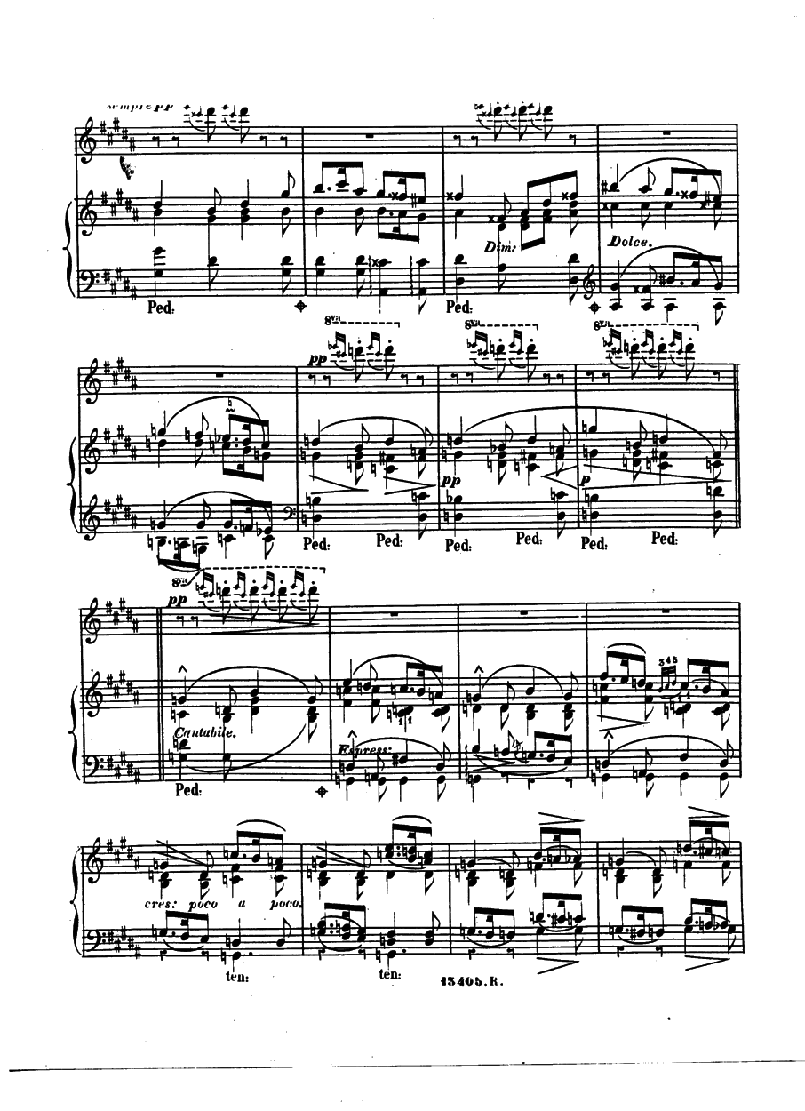 B大调第四号夜曲“蟋蟀”Nocturne No.4 
