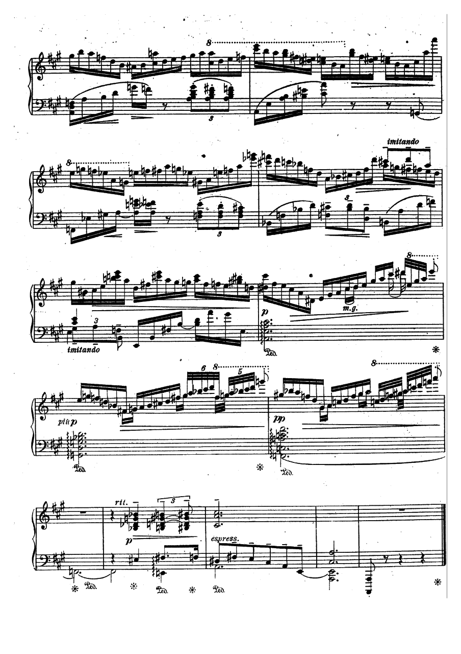 4首练习曲 Four Etudes Op.47（Friedman op47n2 Etude）