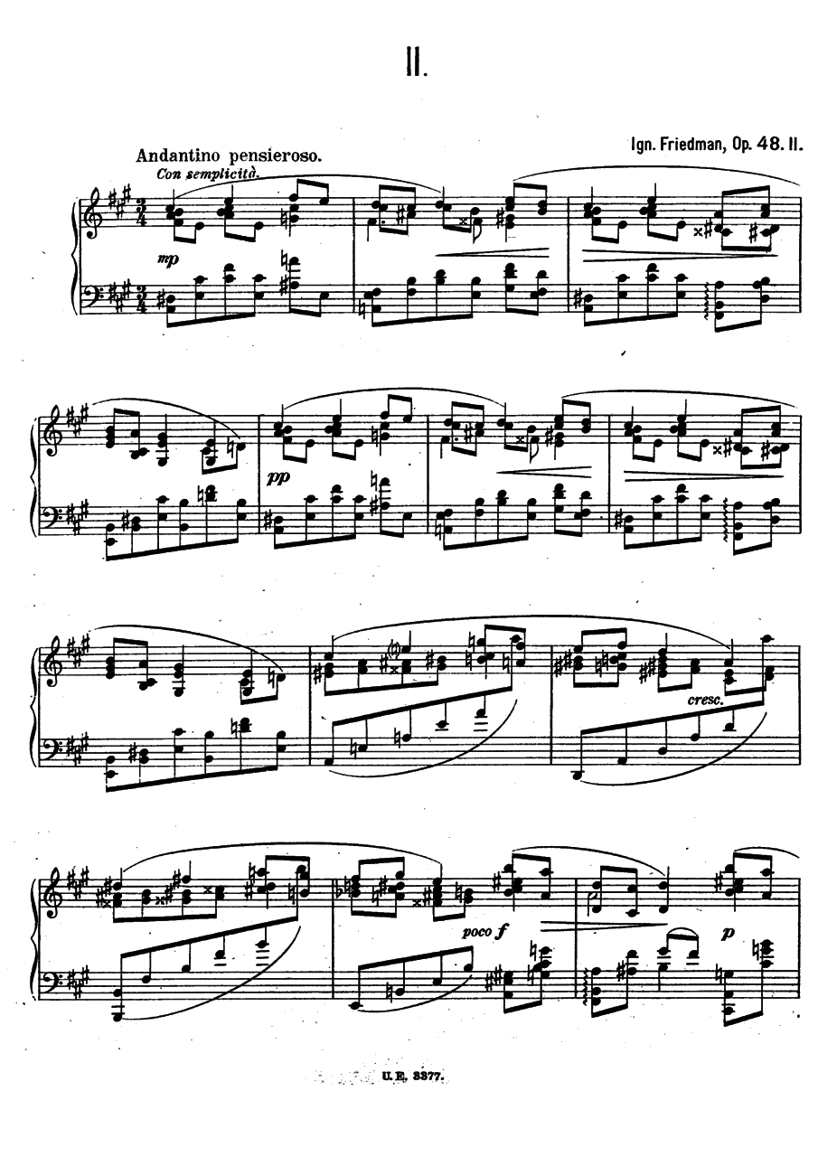 四首前奏曲 Four Preludes op48