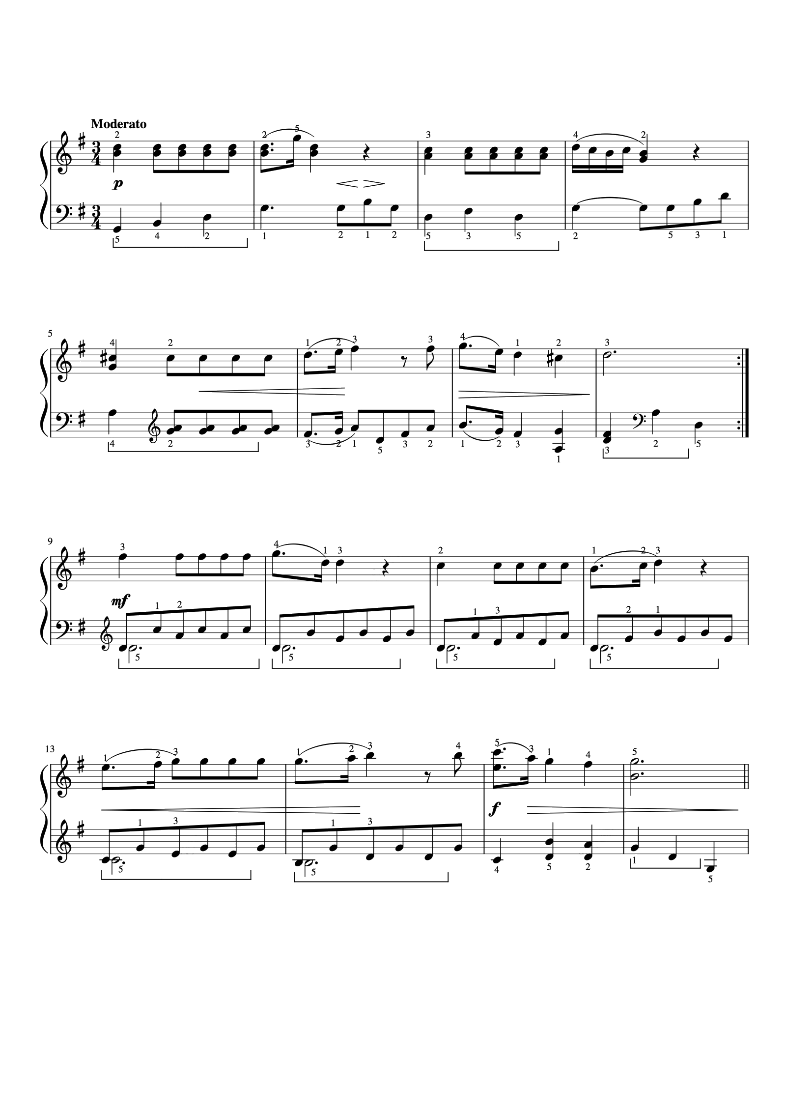 23.小步舞曲NO.2《约翰汤普森 现代钢琴教程2》