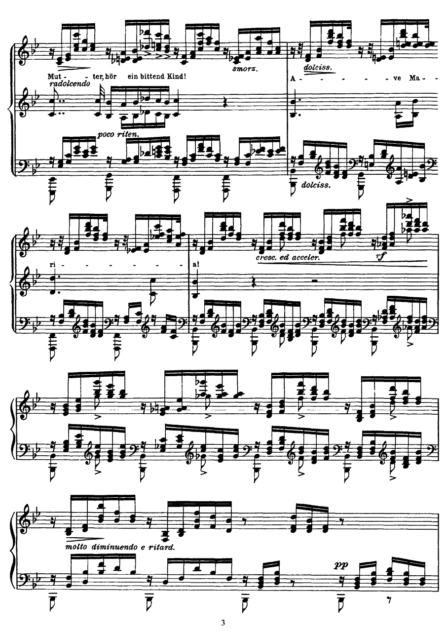 改编舒伯特12首歌曲 12 Lieder S.558（圣母颂（爱伦的第三首歌）Ave Maria D.839）