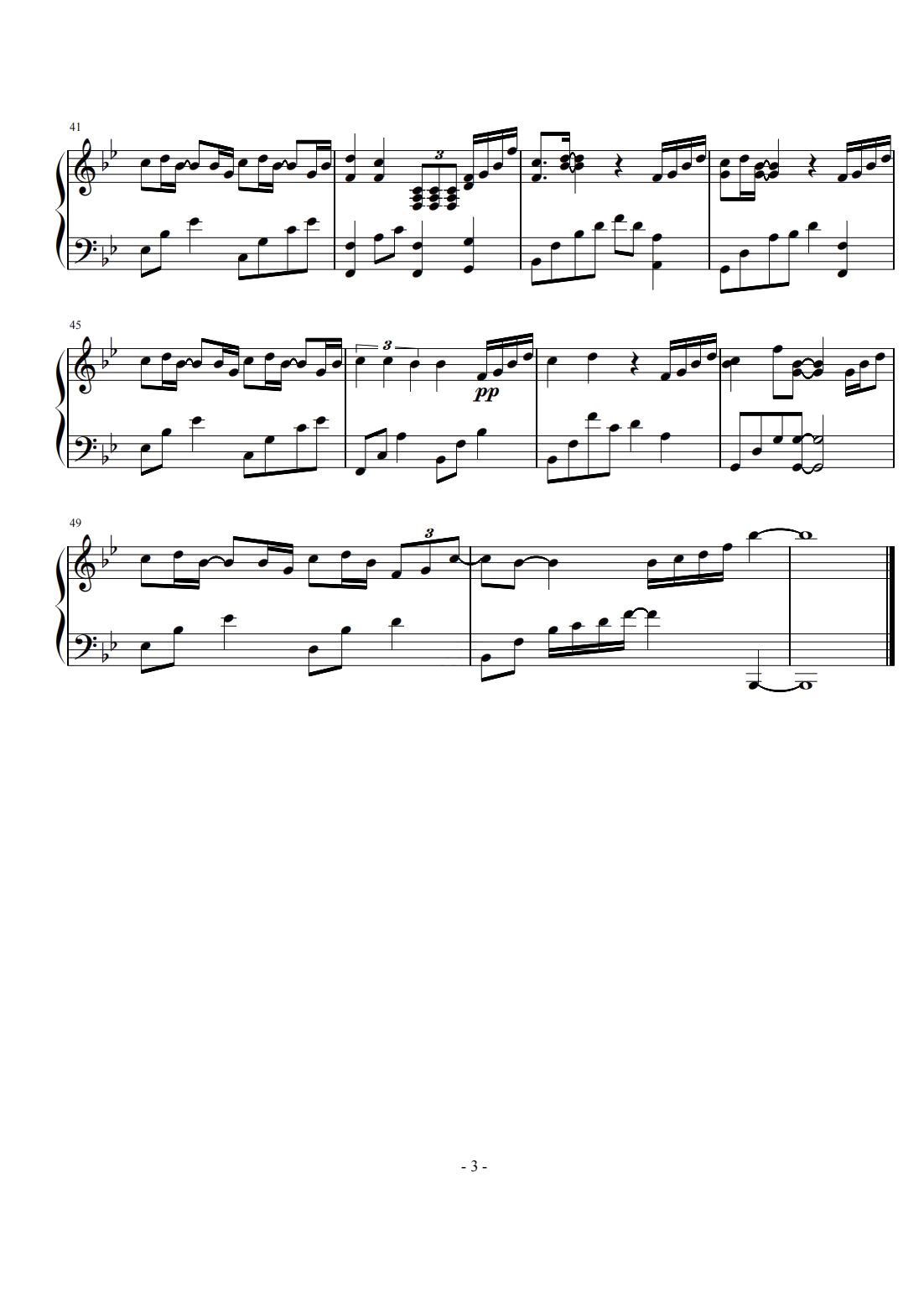 让我跟你走钢琴独奏曲