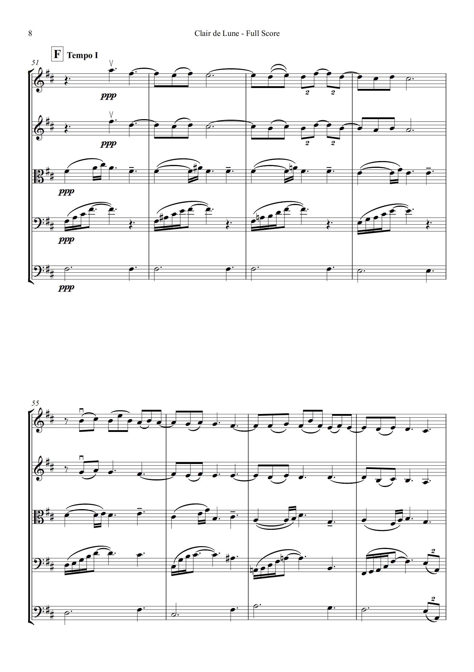 《月光 Clair de lune》德彪西
