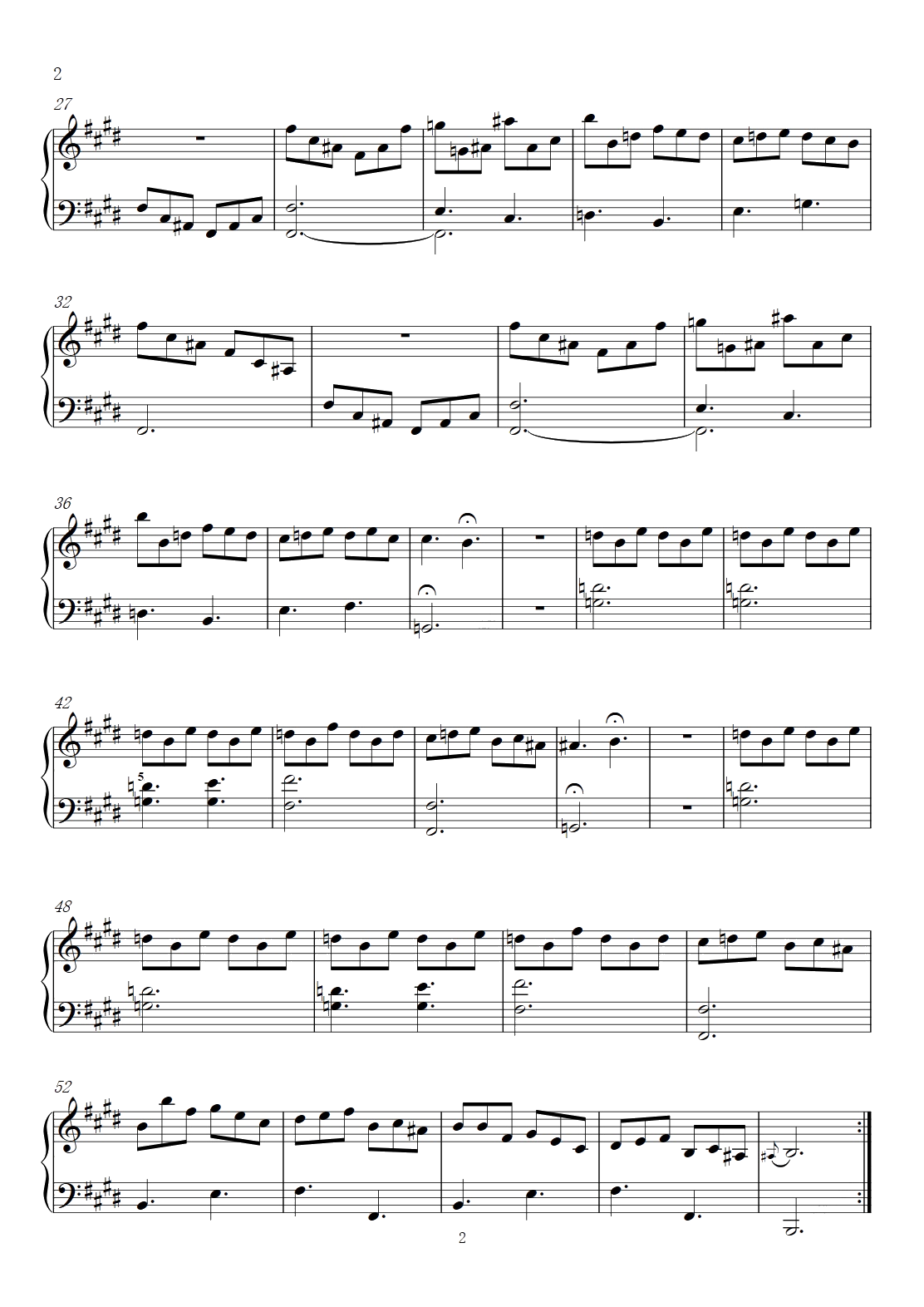 第15首E大调练习曲