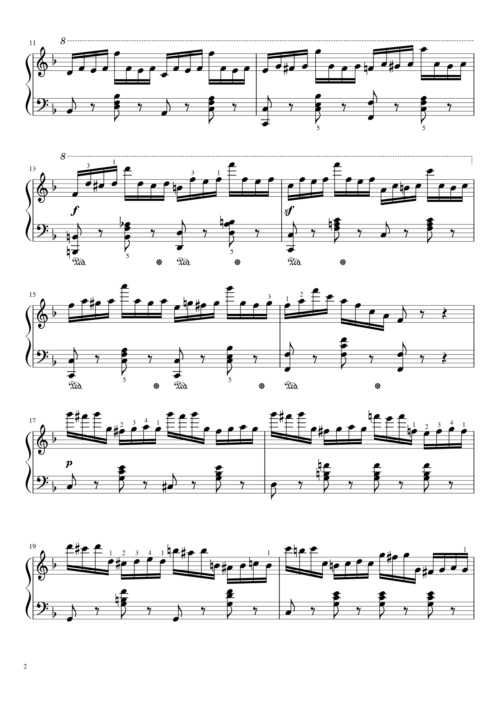 上音考级 8级练习曲  车尔尼，考级教材版