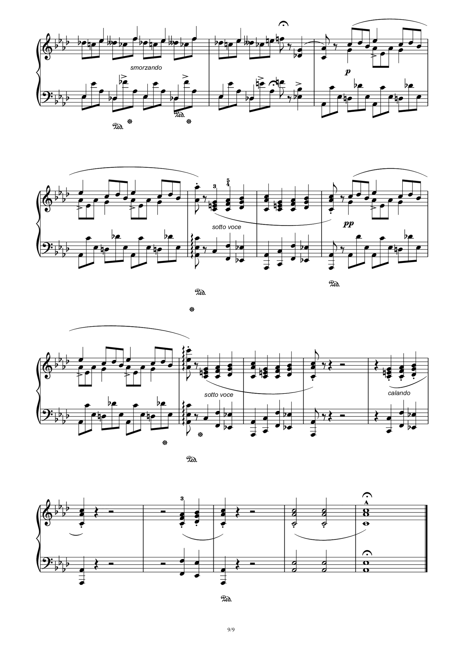 第十级C-1.降A大调即兴曲