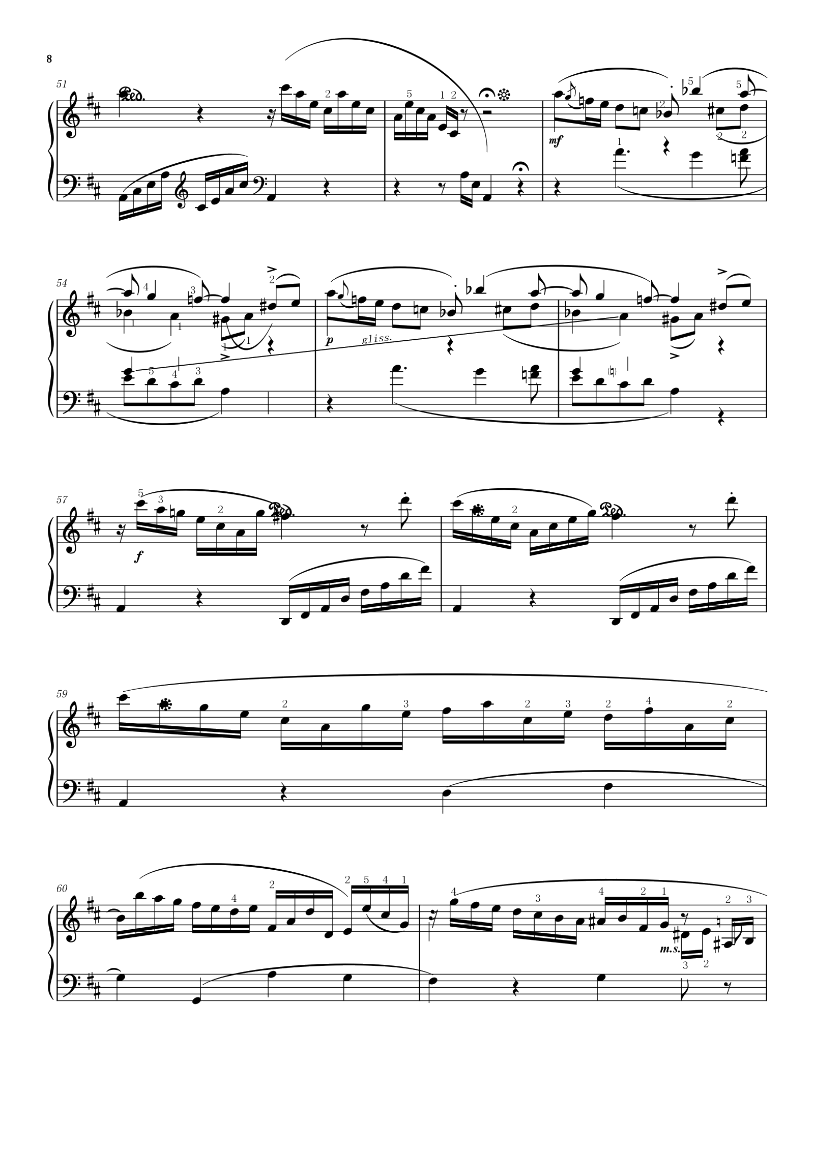 第8首D大调练习曲
