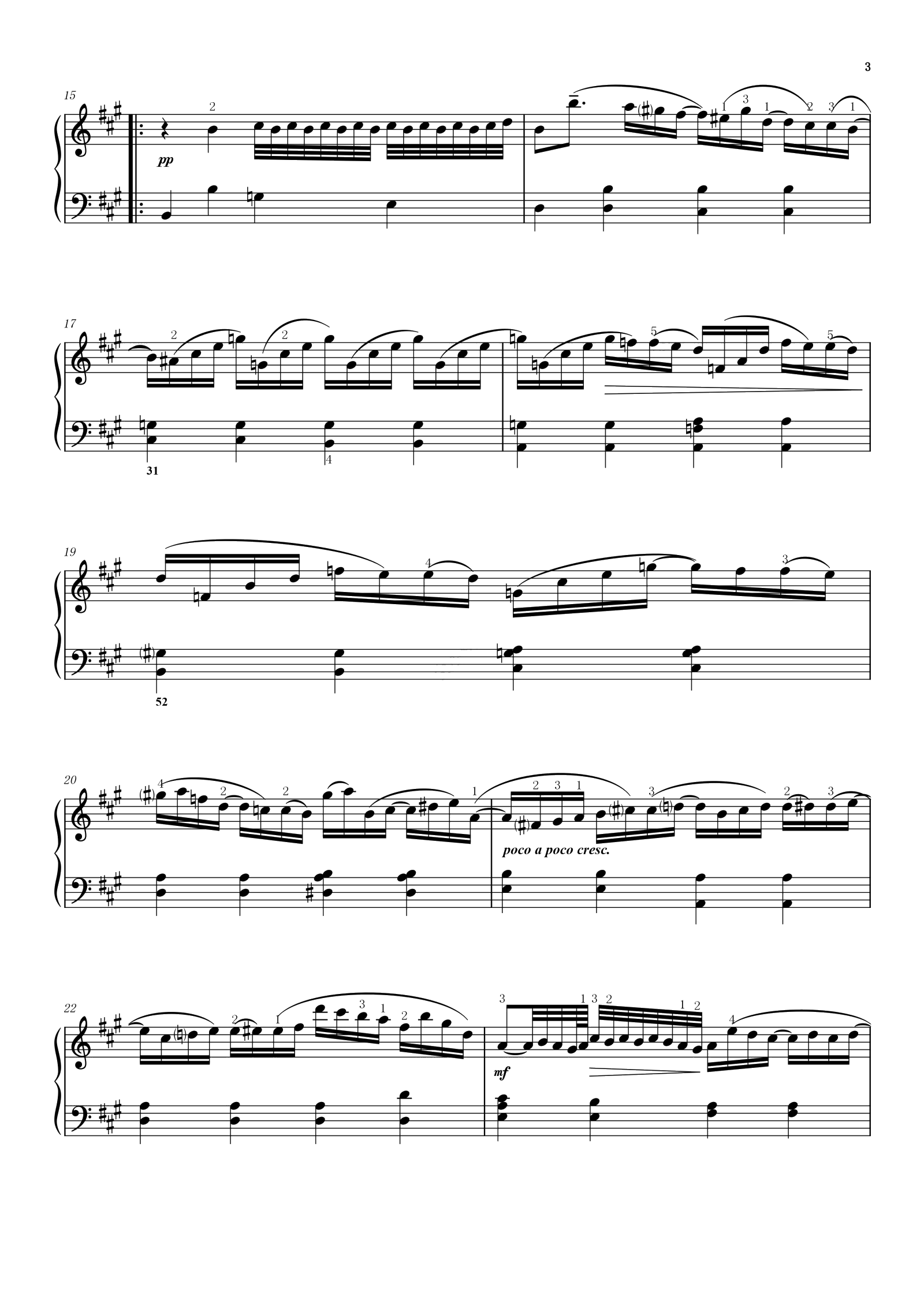 第3首A大调练习曲