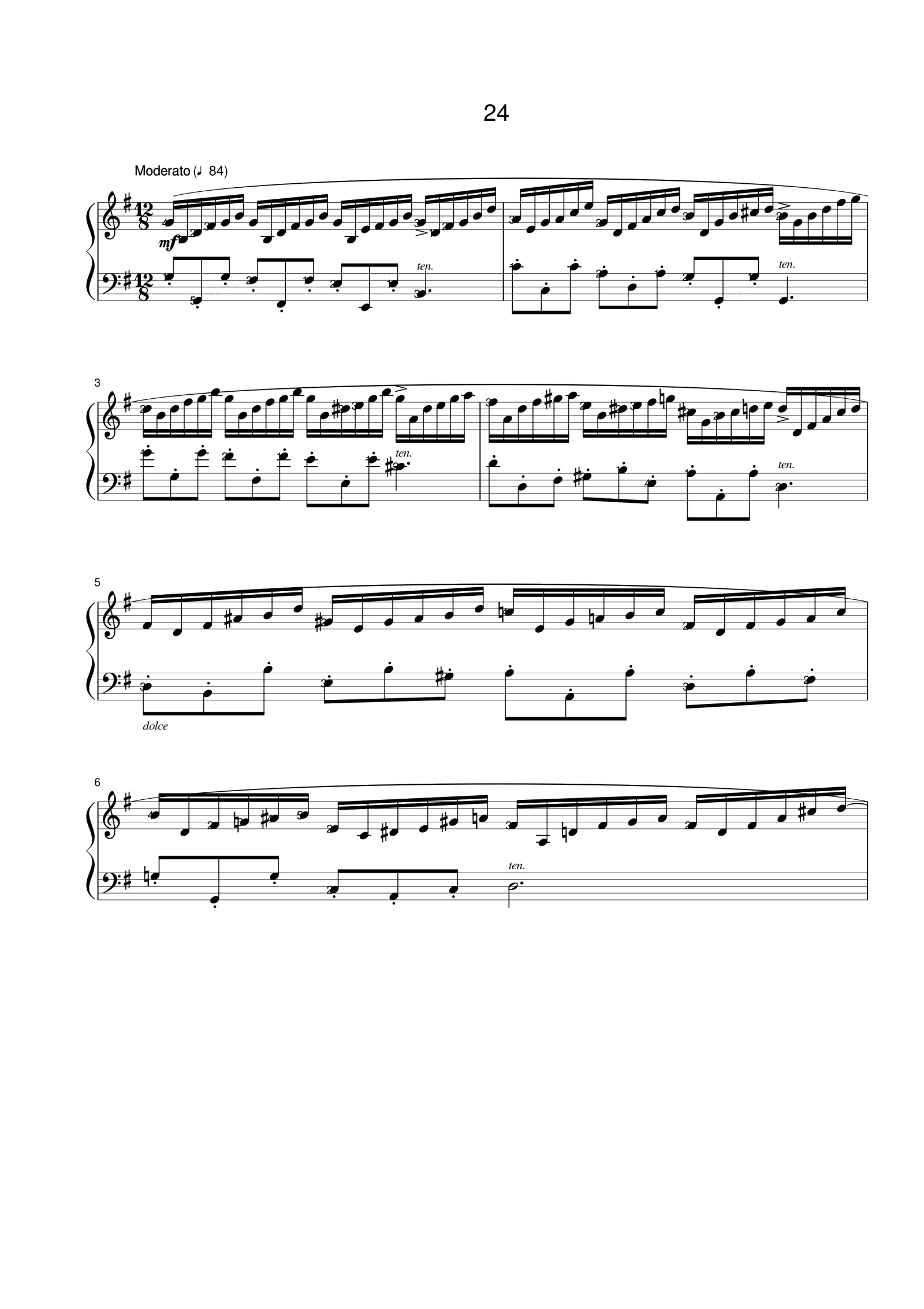 25第八级 练习曲一