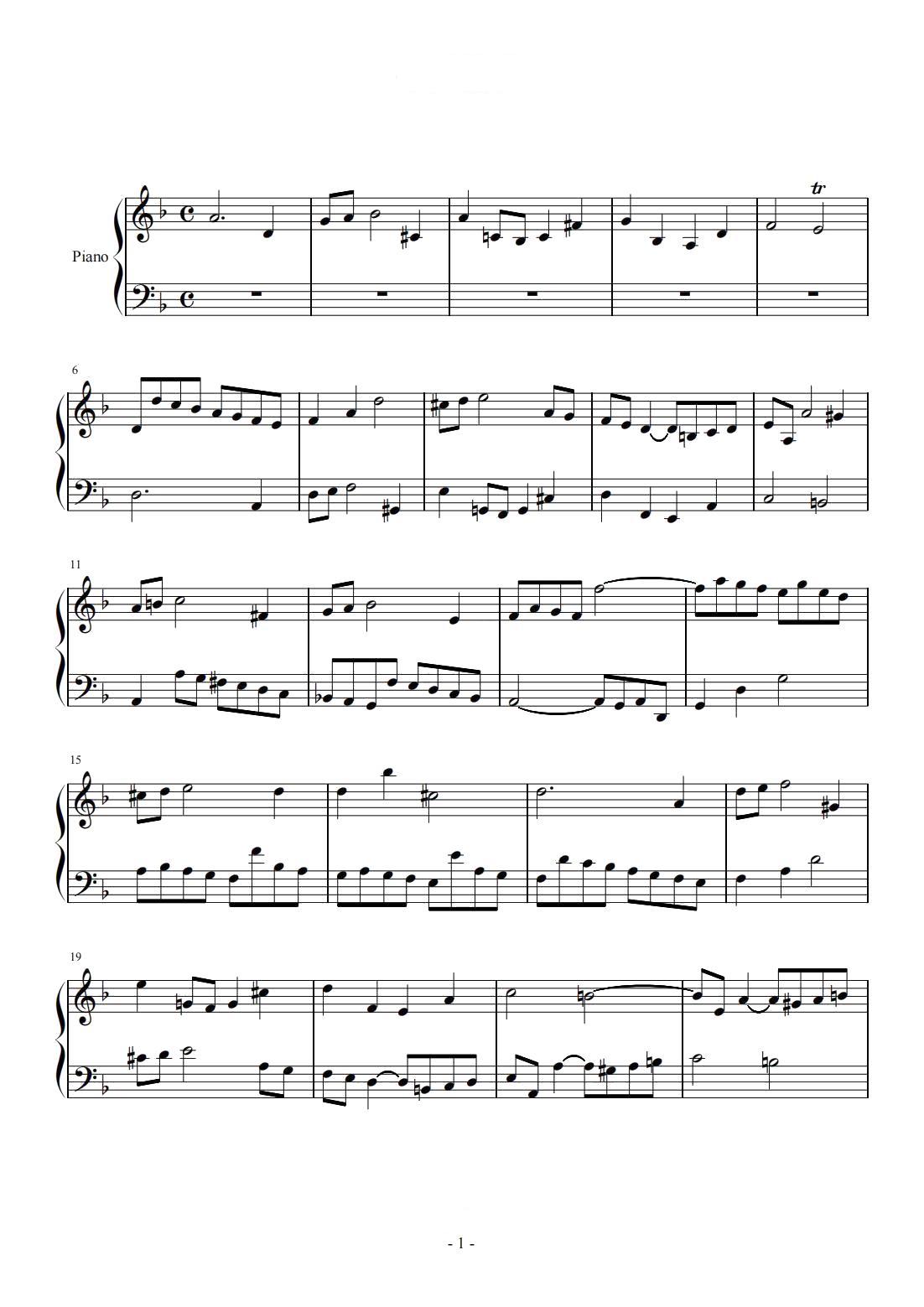 《小赋格曲》川音四级