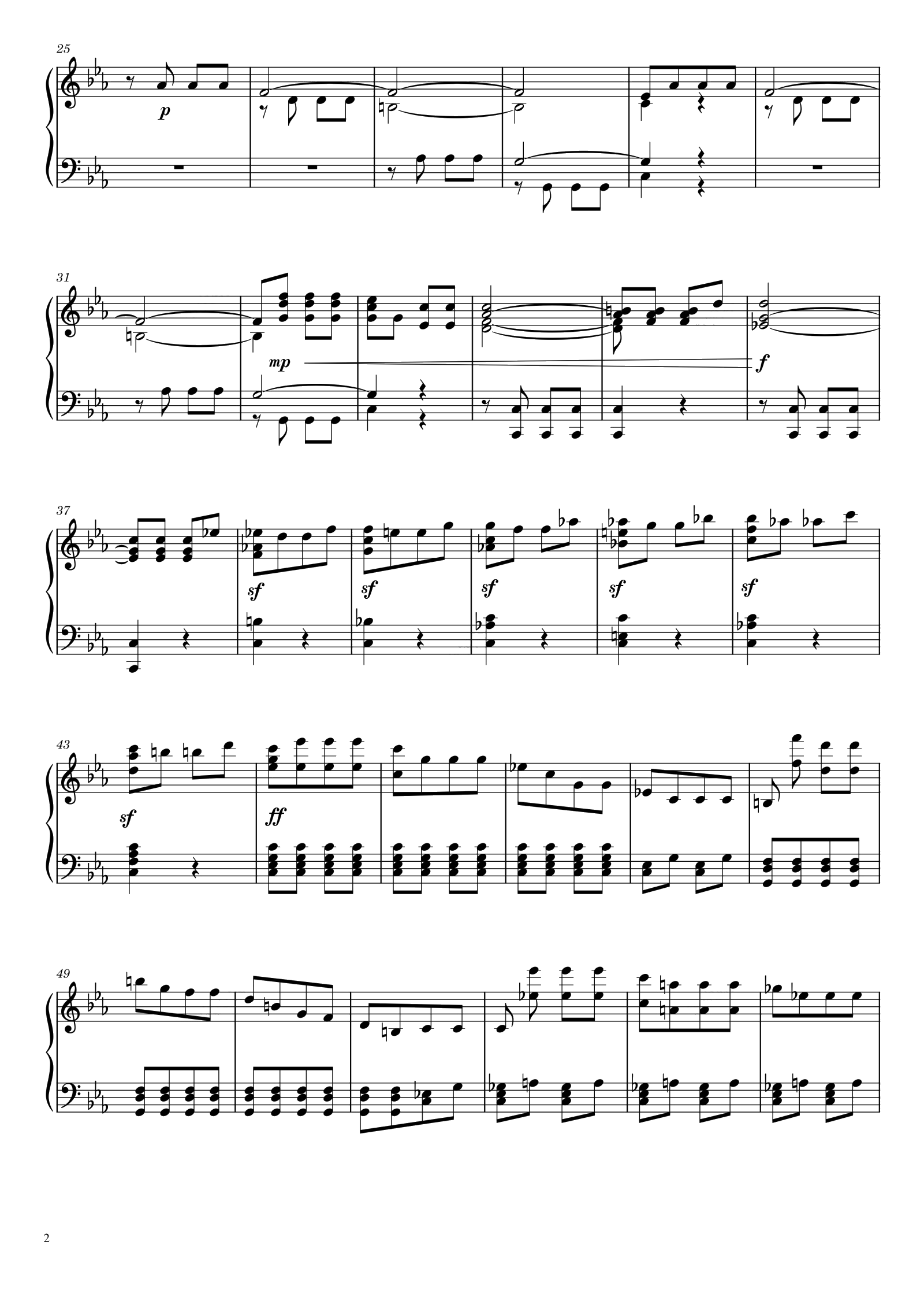 贝多芬第五交响曲 钢琴版 Beethoven Symphony No. 5 (1st movement) Piano solo