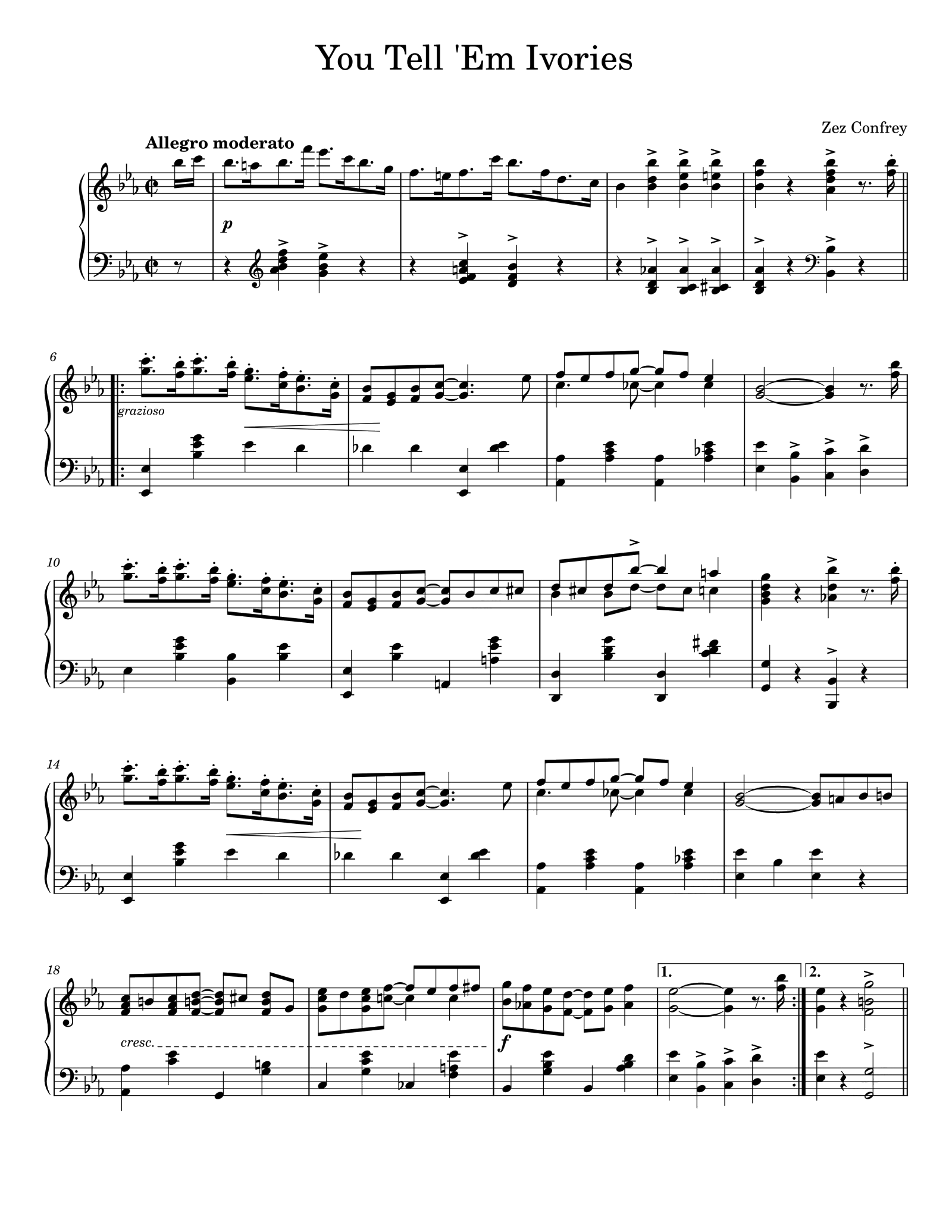 You Tell 'Em Ivories (1921)