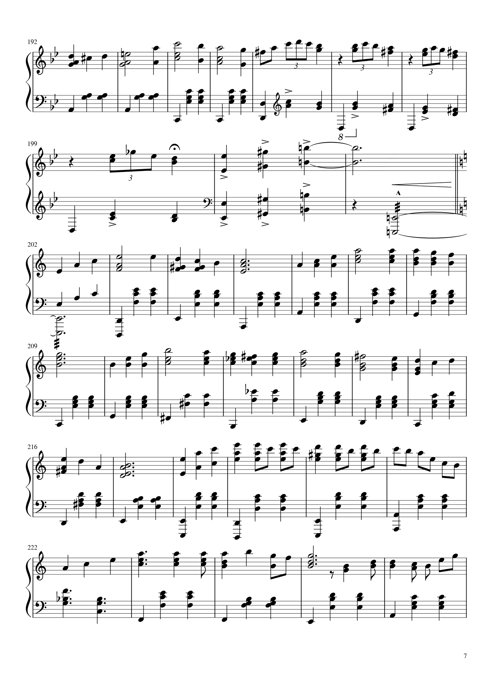 哈尔的移动城堡 - 钢琴谱 《Merry Go Round of Life》钢琴独奏版
