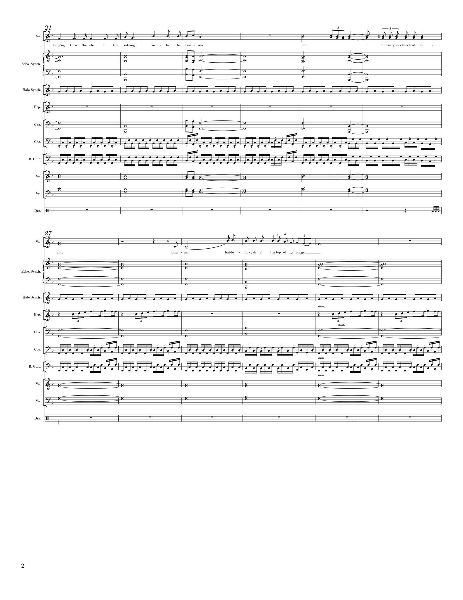 I'm In Your Church At Night - Transcription by Ear
