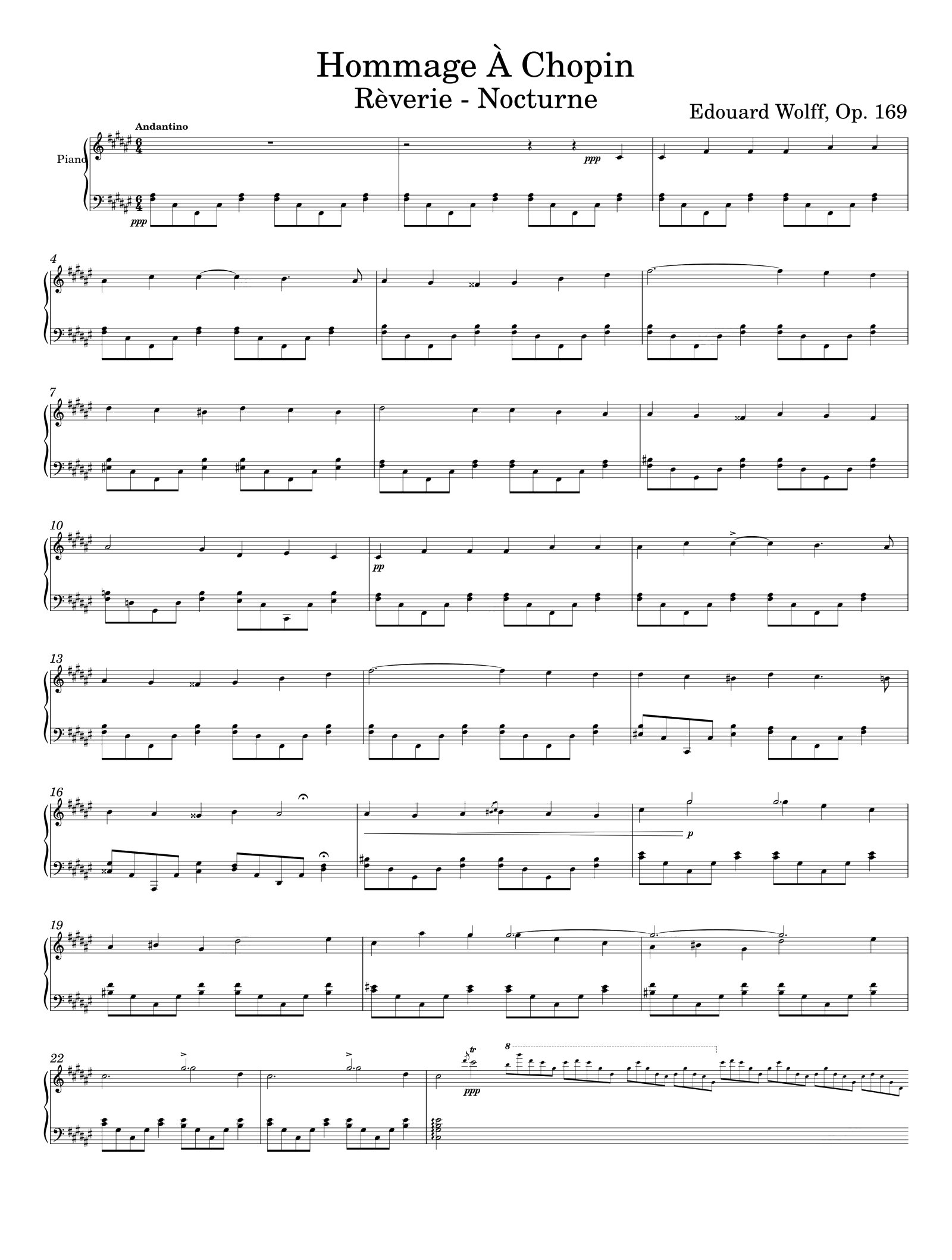 Wolff Hommage A Chopin