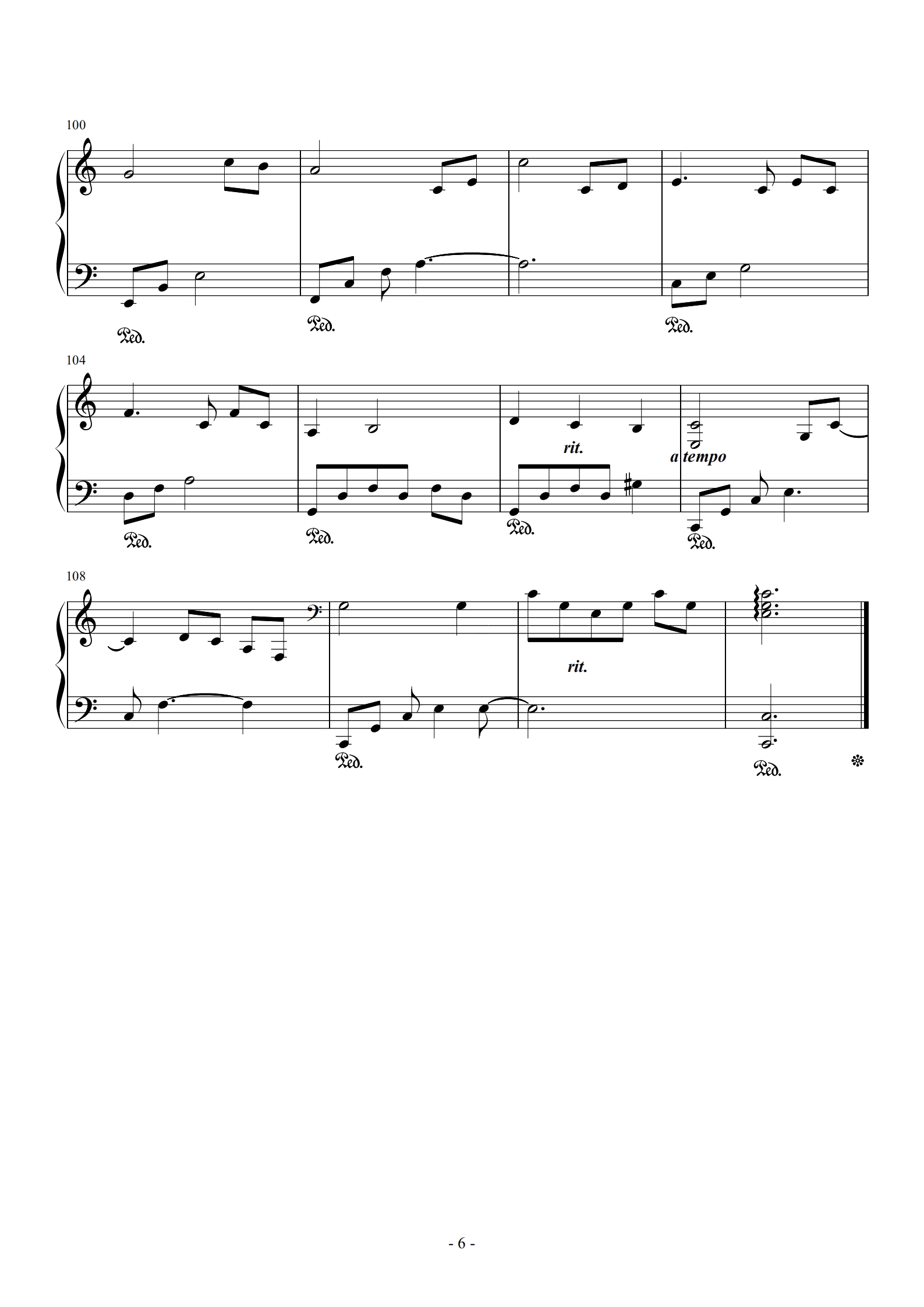 A Sleeping Forest（孵梦森林）-C调钢琴谱