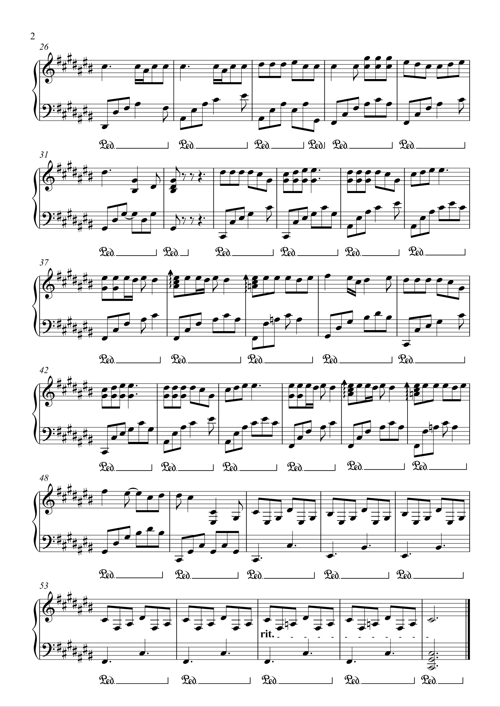 《还在流浪》周杰伦---PIANO辉制谱