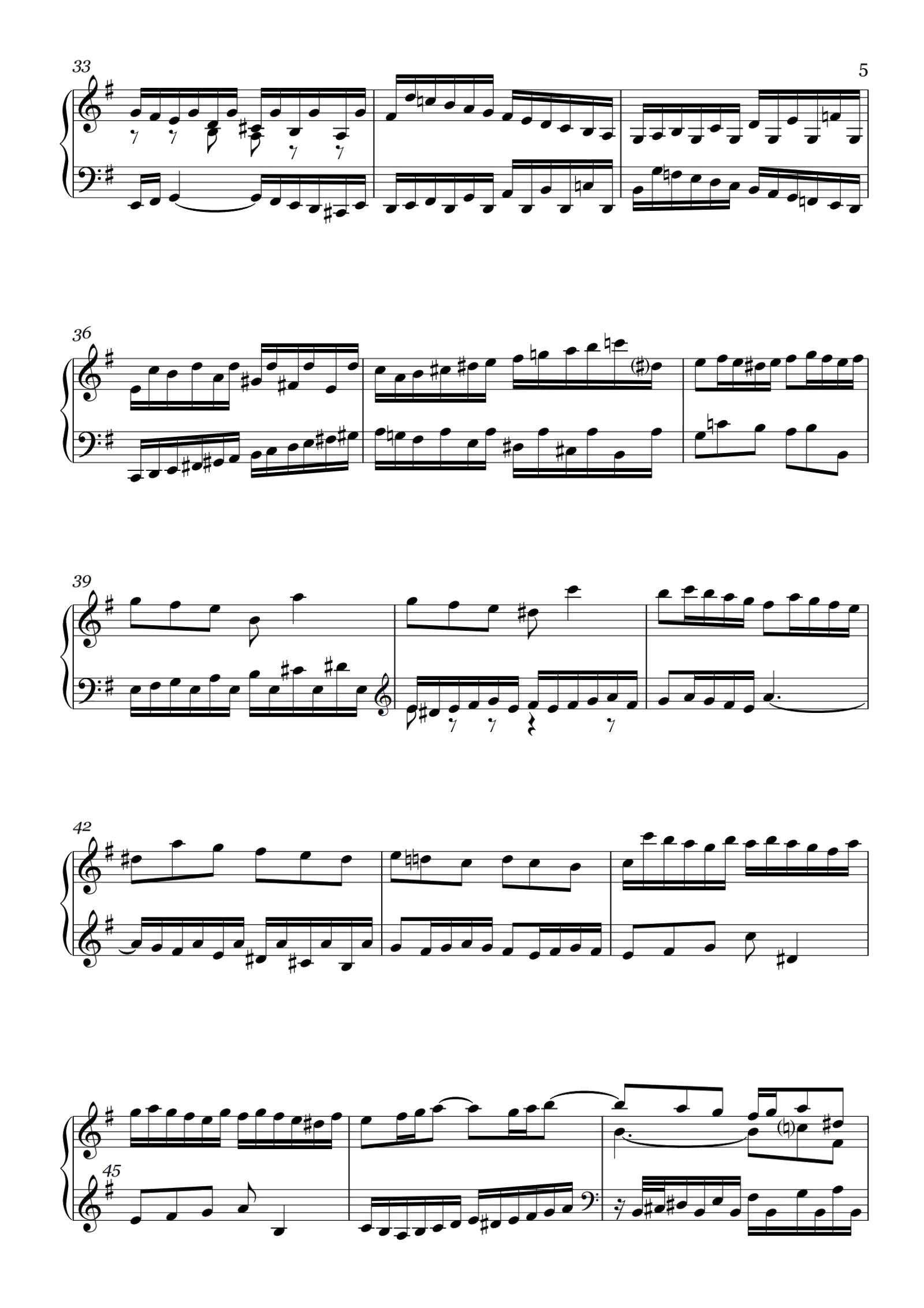 【巴赫平均律】第一册第十五首G大调BWV860