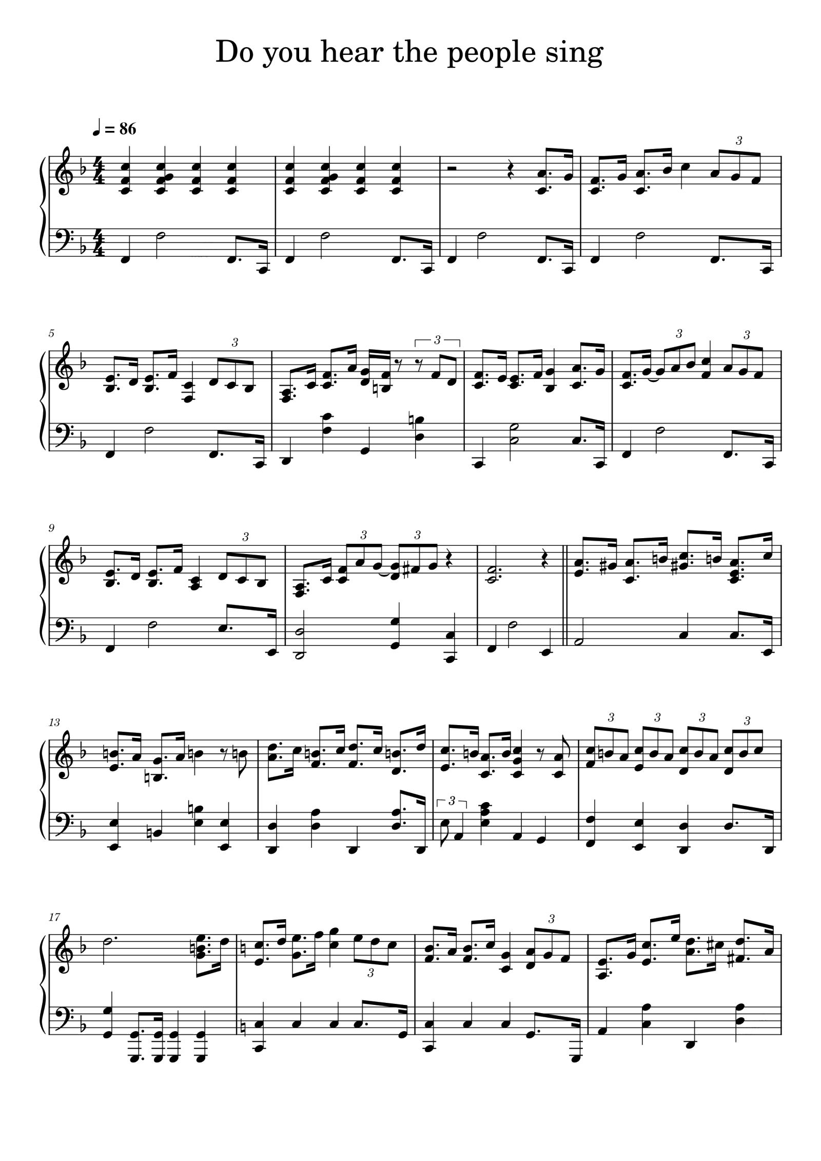 Do you hear the people sing?你听见人民的呼声了吗-悲惨世界
