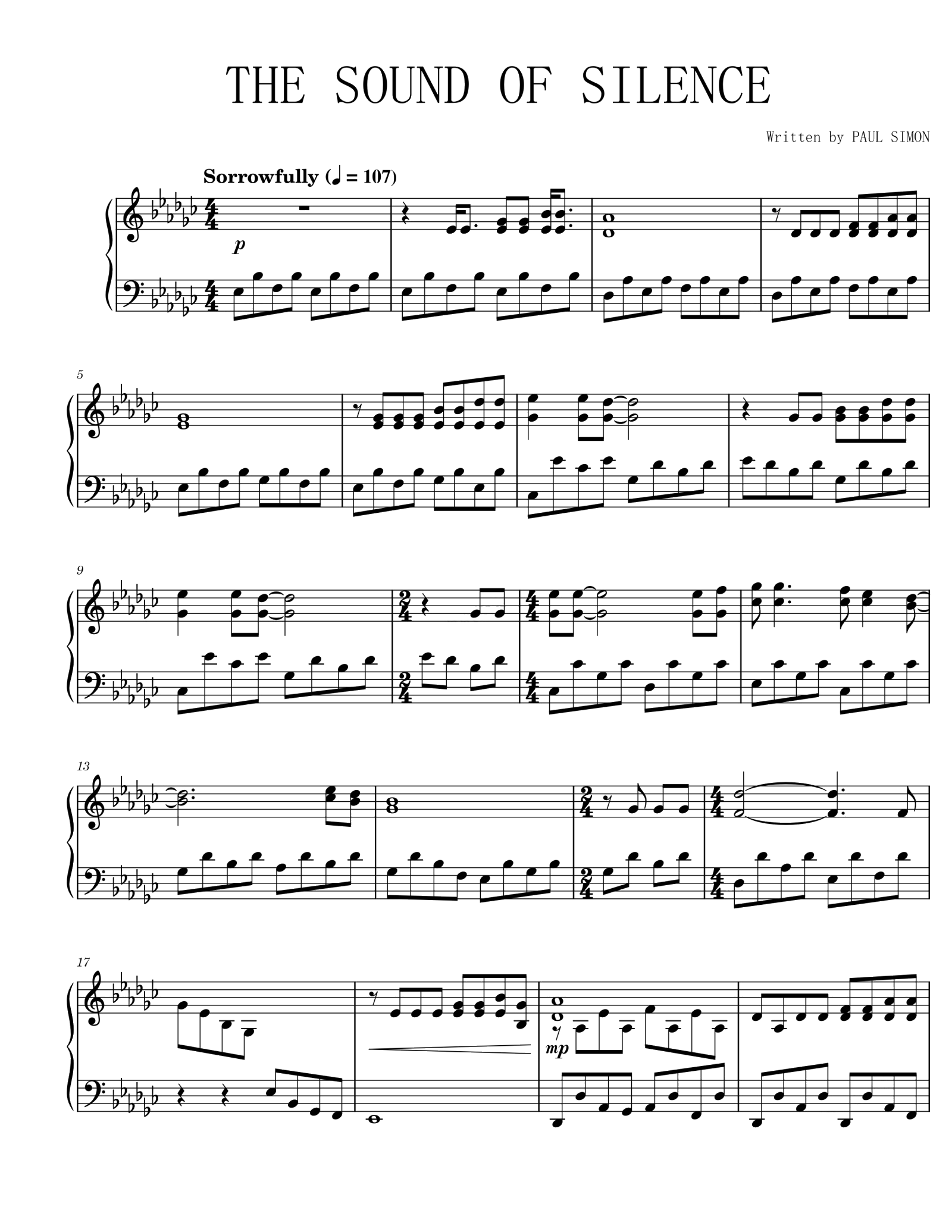 The Sound Of Silence-Simon & Garfunkel