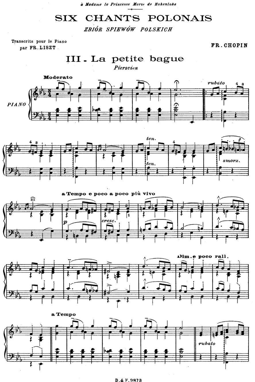 6 chants polonais s.480