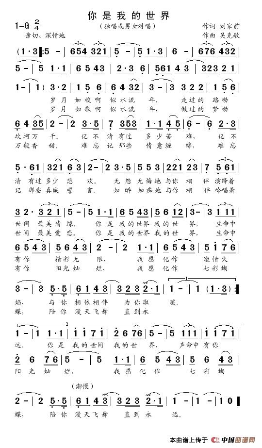 你是我的世界