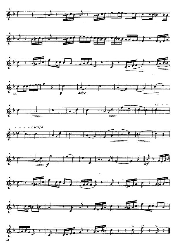 小号考级三级练习曲10首