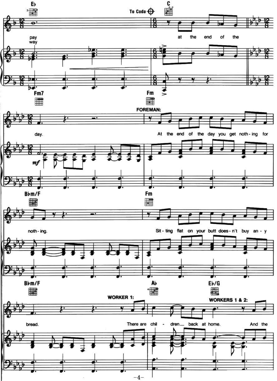 at the end of the day 选曲、正谱 ）