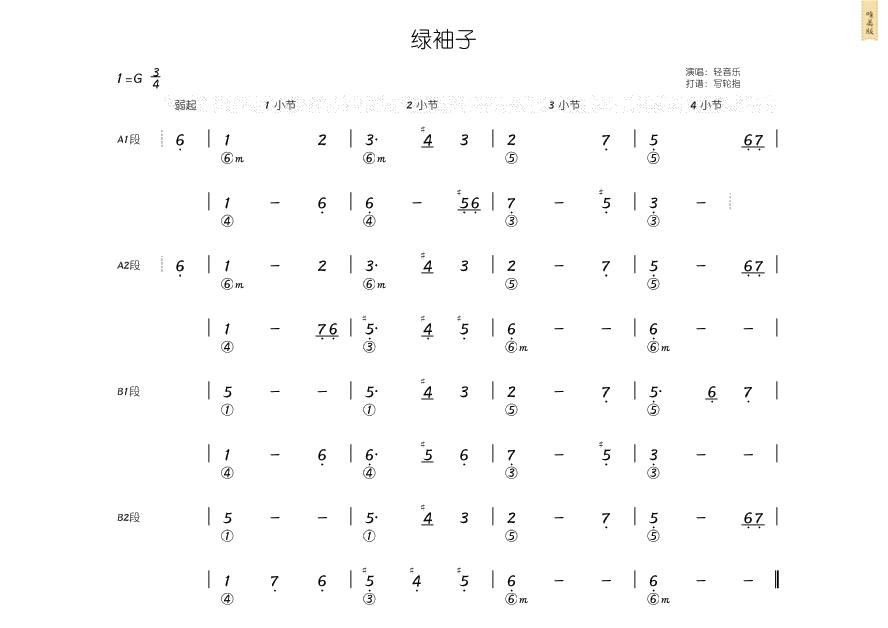 绿袖子