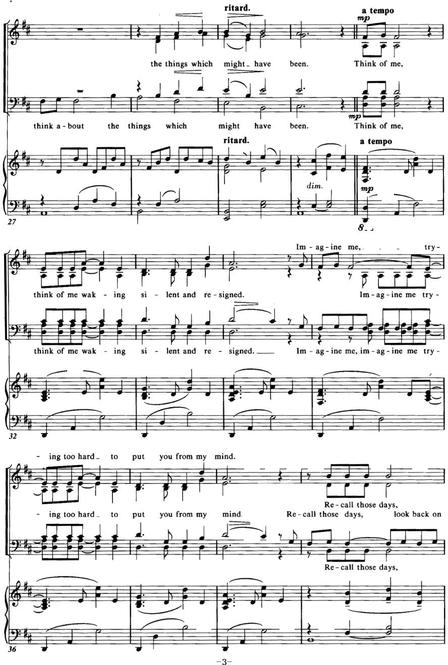choral suite from the phantom of the opera