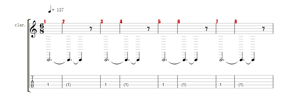 Bb bass clarinet