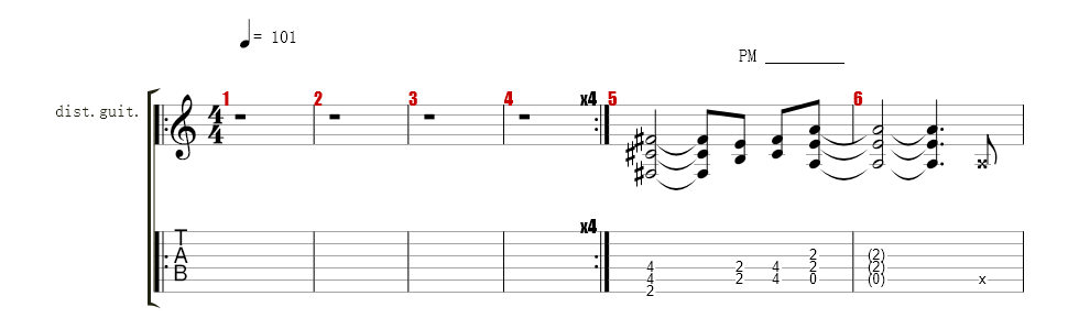guitar - Dave Mustaine