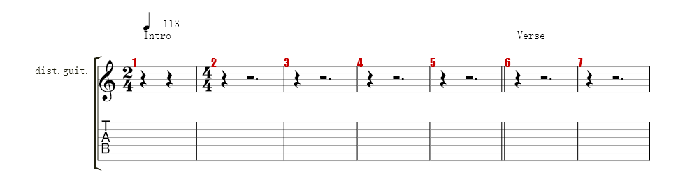 Guitar 4 (Slight Dist w/ wah-wah)