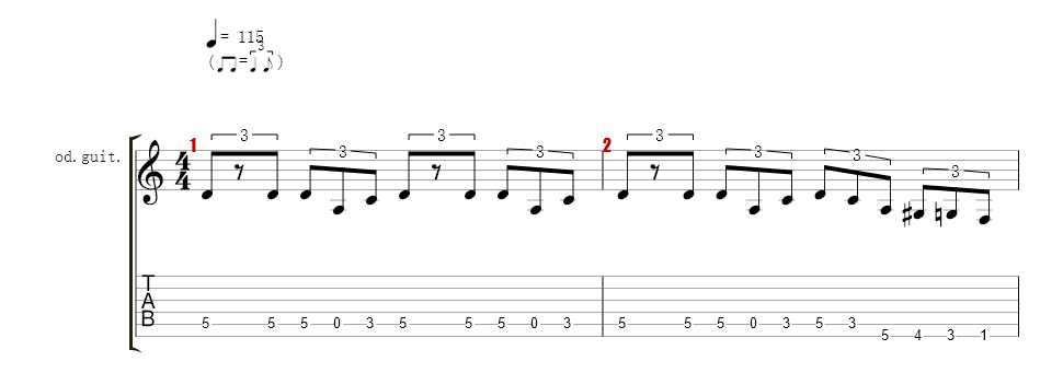 Rhythm and Lead guitar