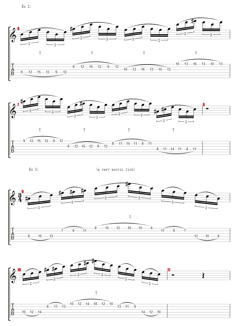 Tapping Licks - Tapping And Legato Licks