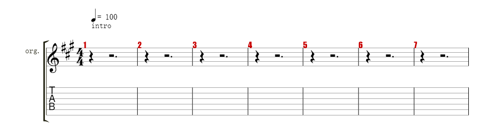organ  (left hand)