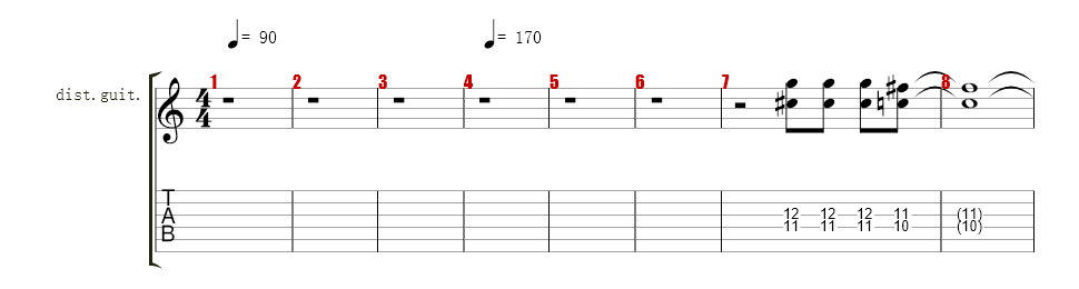 Solo and Fills Guitar