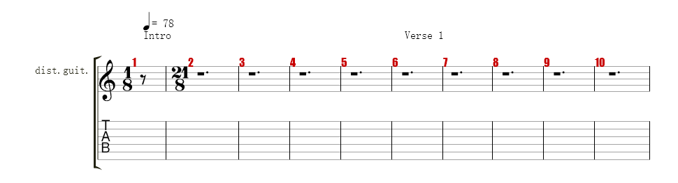 Gtr. 3 w/dist