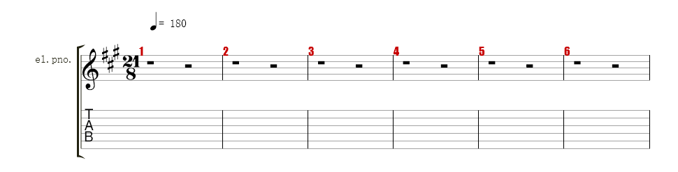 2-E5 in bar 12&16   