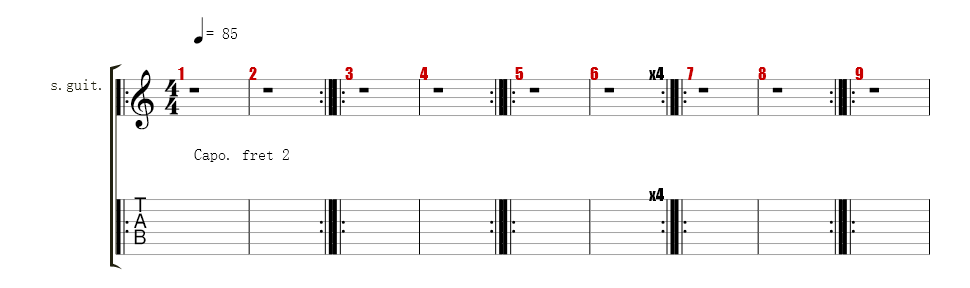 guitare capo